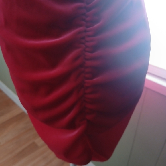 Lovers + Friends Dylan velvet hot pink lined barbie lace mini dress women’s Sz M - Picture 6 of 9